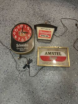 Vintage Beer light signs