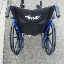 Wheelchair, Black, Drive Medical, 18inch