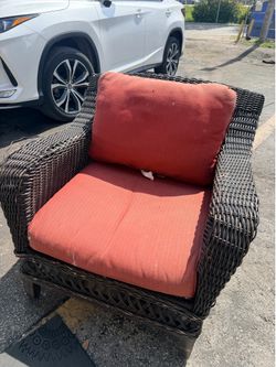 Free Rattan Patio Chair.