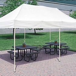 Steel Frame Canopy - 10 x 20', White