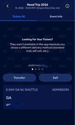 HEADTRIP tickets (GA+SHUTTLE)