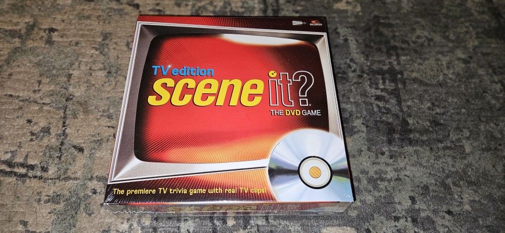 TV Edition scene it? DVD Trivia Board Game w/Real TV Clips (2004) New & Sealed!!