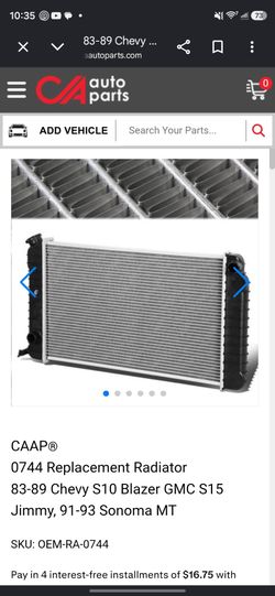 Chevy S10 Radiator