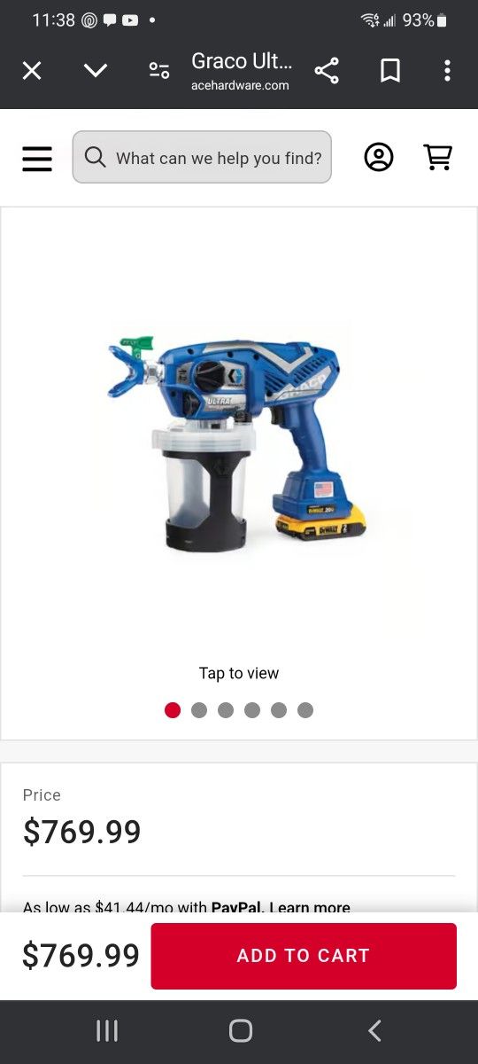 Graco ULTIMATE cordless sprayer
