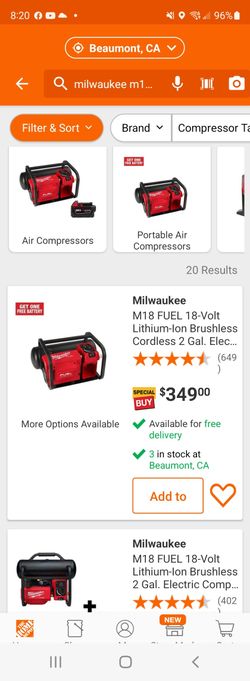 Milwaukee Air Compressor M18