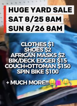 HUGE GARAGE SALE