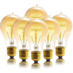 6pack Retro Style Light bulbs 