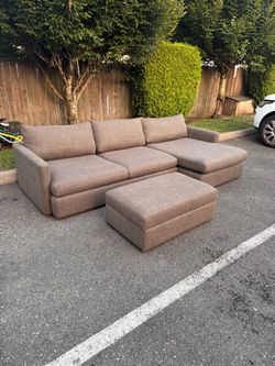Crate and Barrel Sectional Couch
