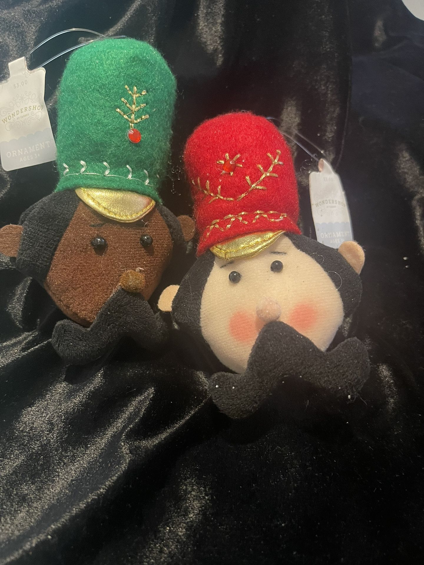 NWT 2 Nutcracker Christmas Tree Ornaments