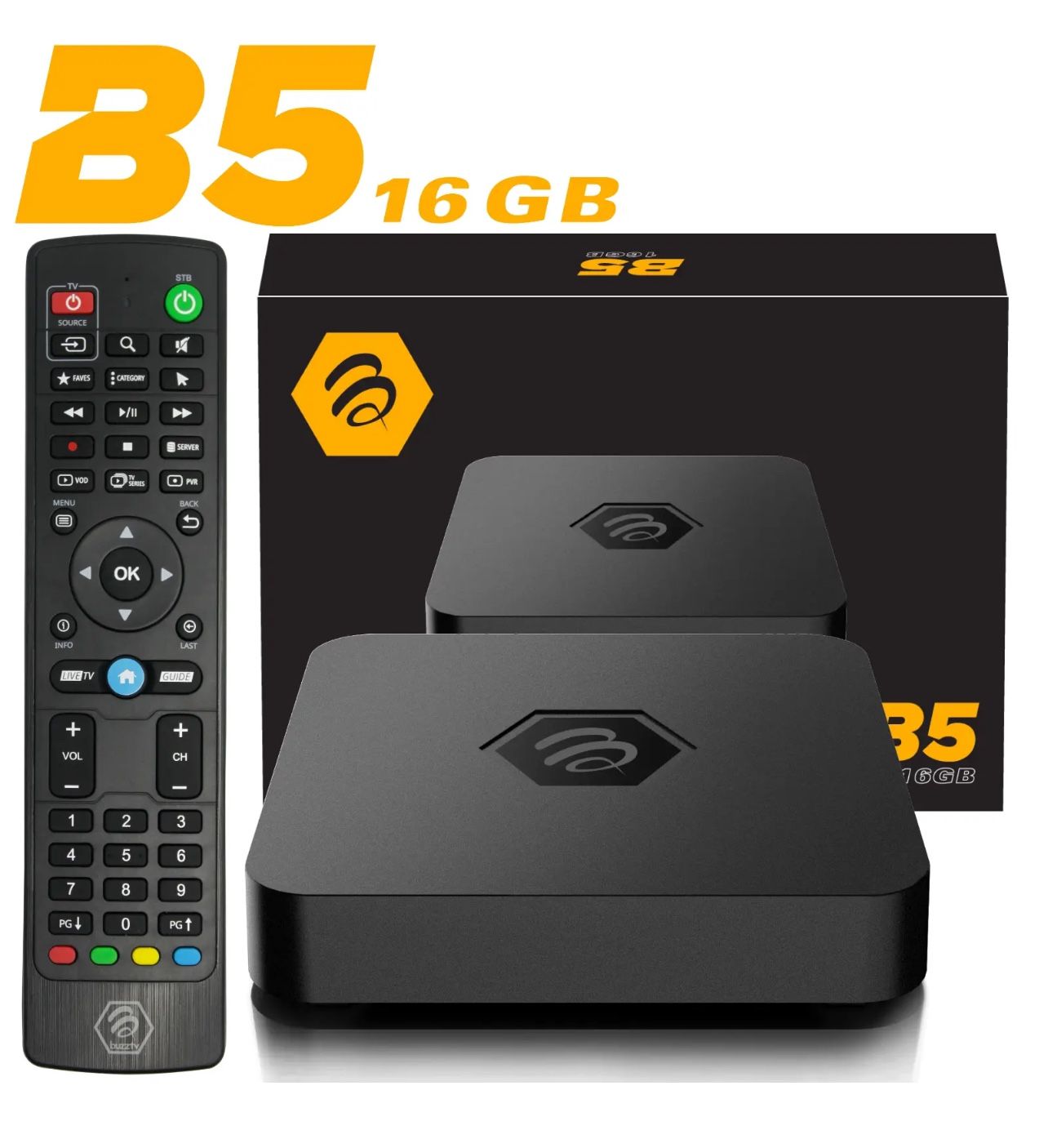 BuzzTV B5 -16GB Android 11 IP 4K TV Box Buzz TV B5 / STB Emu Tivi mate Buzz5