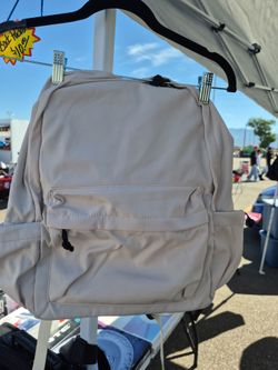 White backpack perfect for school