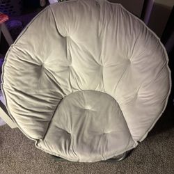 grey folding chair 
