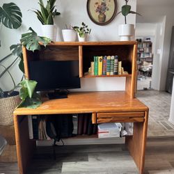 2 Tiered Wood Desk