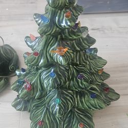Vtg Ceramic Christmas Tree Alantic Mold 1970's