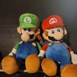 Mario & Luigi Giant Plush