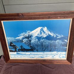 Great Beautiful Oregons Finest Mountain 🏔️ Framed Picture 