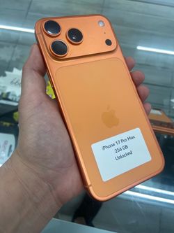 Orange iPhone 17 pro max cash OR $50 down