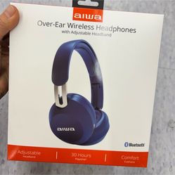 NWT Aiwa Over-Ear Wireless Headphones
