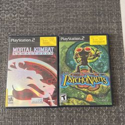 Psychonauts and Mortal Kombat Armageddon (PS2)