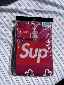 Supreme Red Bandana Hanes Shirt