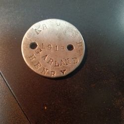 WW1 Dog Tag.