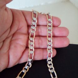 Gold 18k Plated Figaro Chain Necklace 