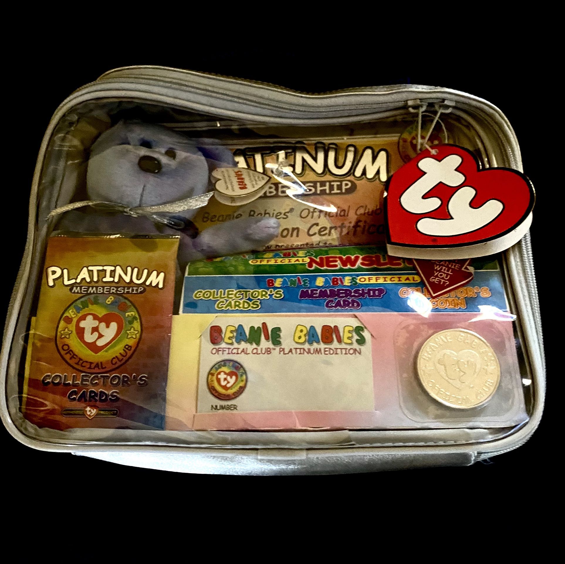 TY Platinum Membership Beanie Baby Complete Kit