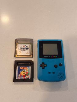 Nintendo Gameboy color  - Teal, 2 games