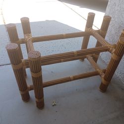 Mcguire  Style 8 Leg Table Base With 60x30 Glass $650obo