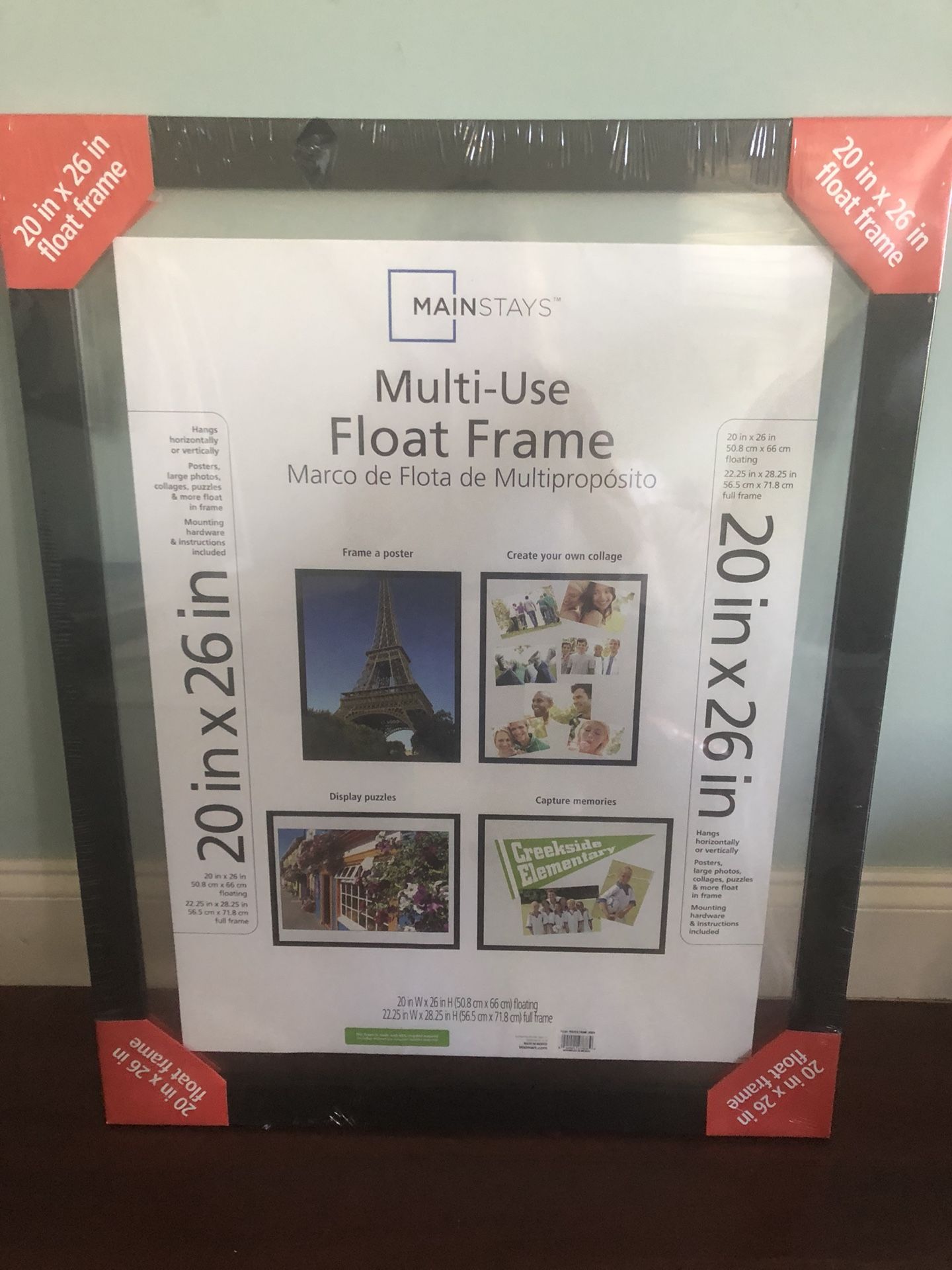 Mainstays 20x26 Multi-Use Float Poster and Picture Frame