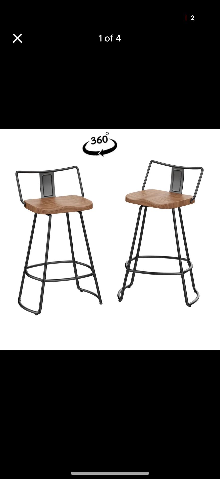 Set Of 2 Barstools