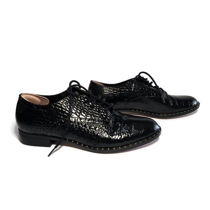 Dune London Grounded Black Leather Heeled Penny Loafers (EU 37) US Women's 6