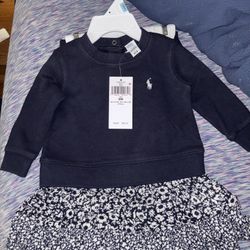 Ralph Lauren Girls 6mo Set