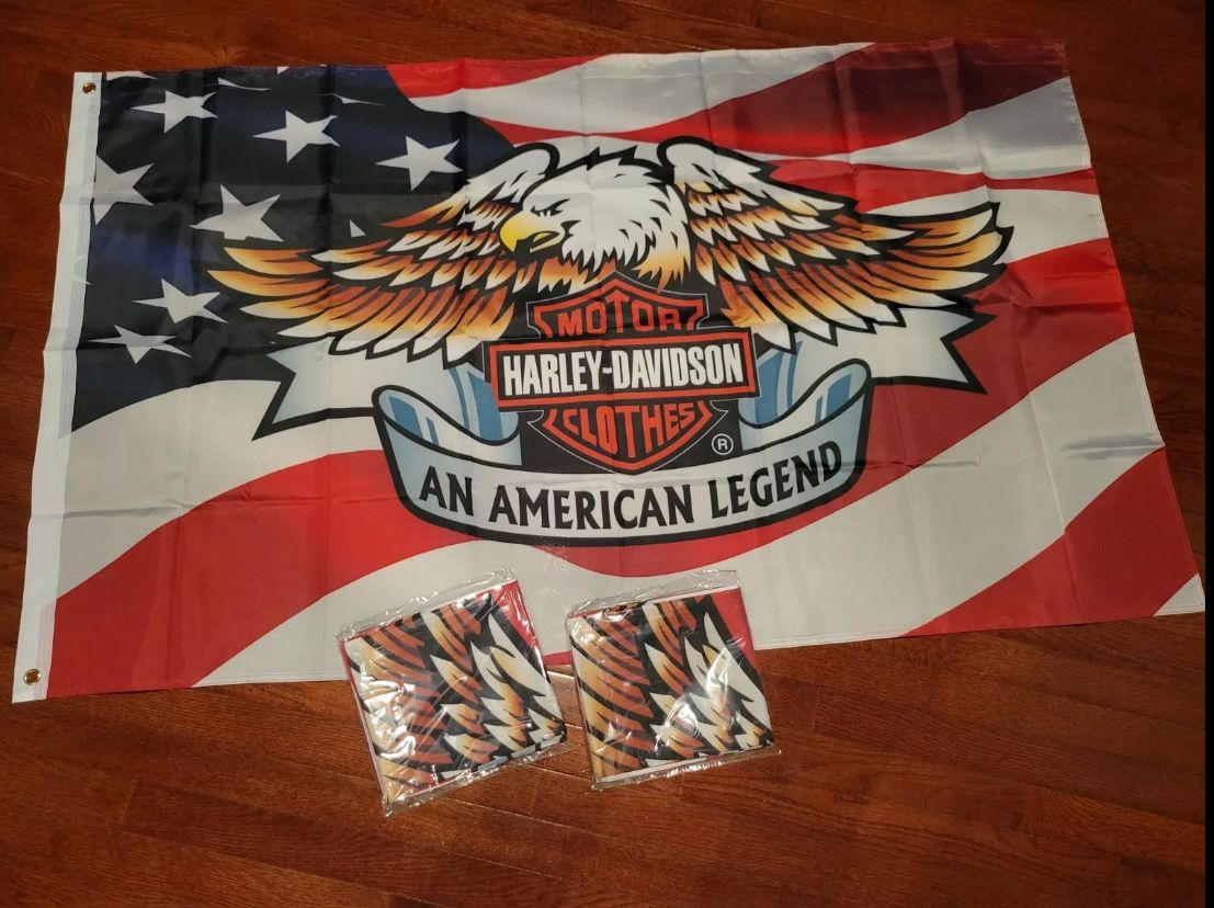 Harley Davidson Flag Large Banner 3x5 ft