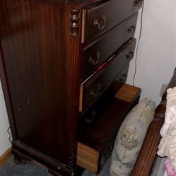 Dresser, Side Table, Bed frame 