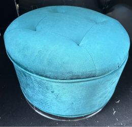 Round ottomans with storage