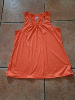 Orange Racerback Athletic Tank Top