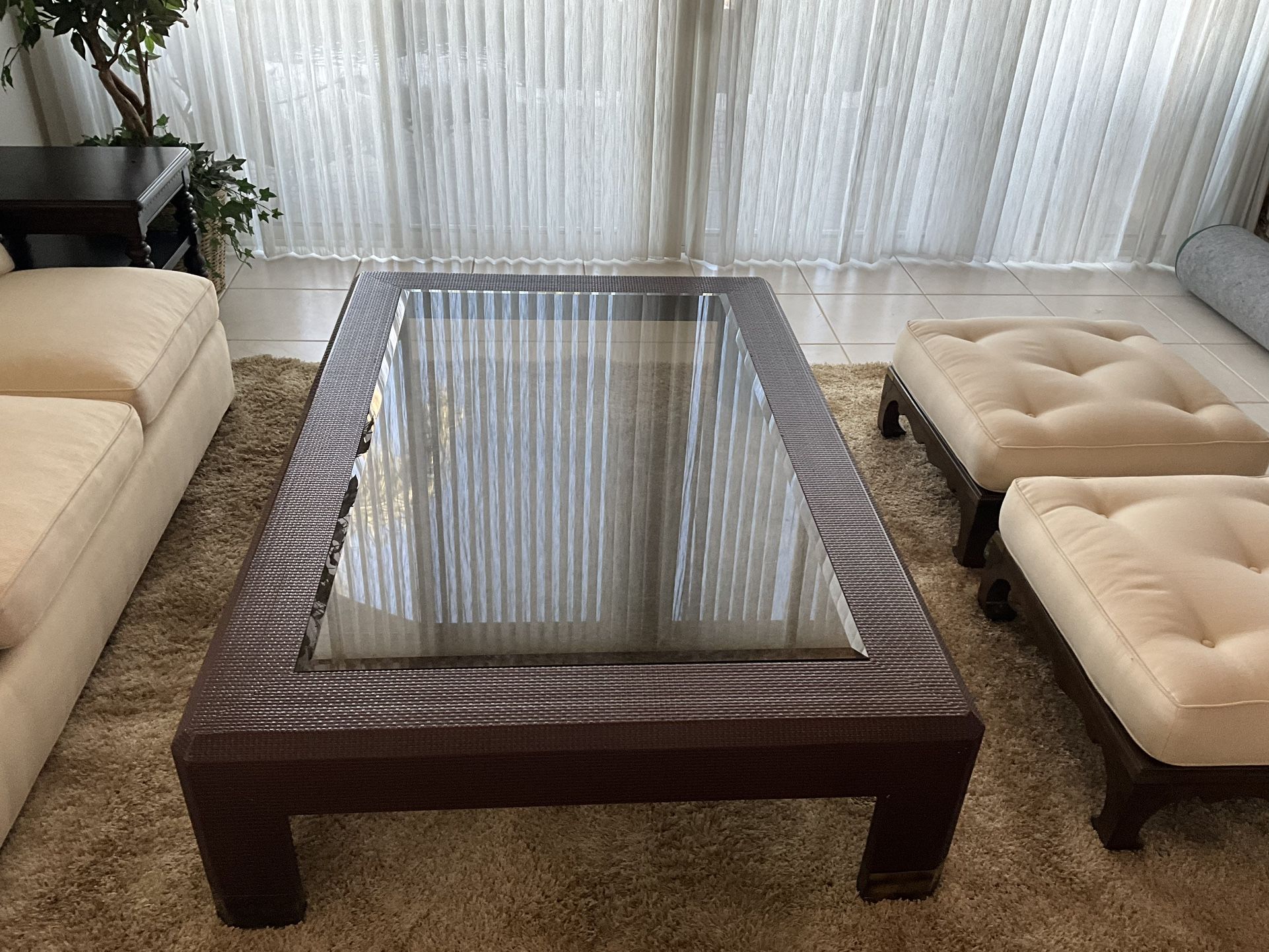 Glass Top Coffee Table