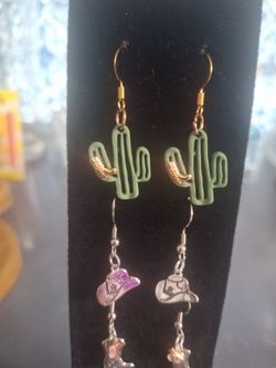 (4) Western style earrings