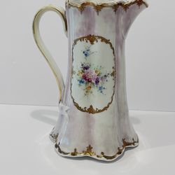 Antique Dow Sie Cot Ure Nippon Era Porcelain Tea Pot Hand Painted 9”. Antique teapot circa 1890’s is in very good condition, no cracks or chips. A lit