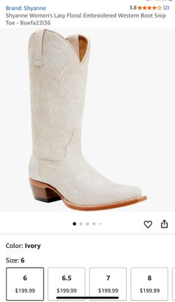 Shyanne Women’s Embroidery Boots 6.5M 