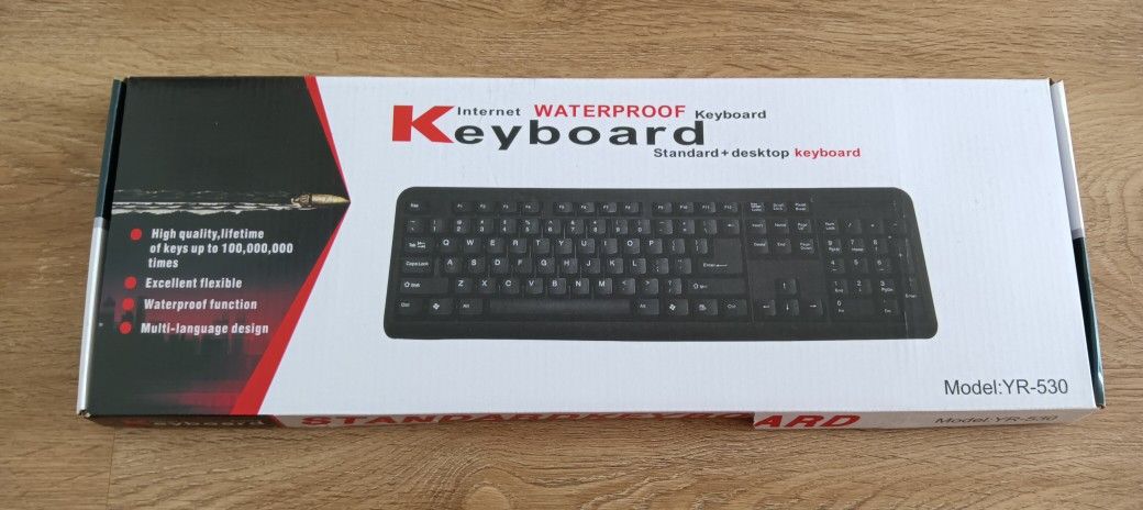 New Waterproof Standard Size USB Computer Keyboard