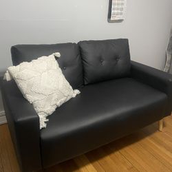 Small Black Couch 