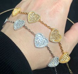 Iced Heart Bracelet