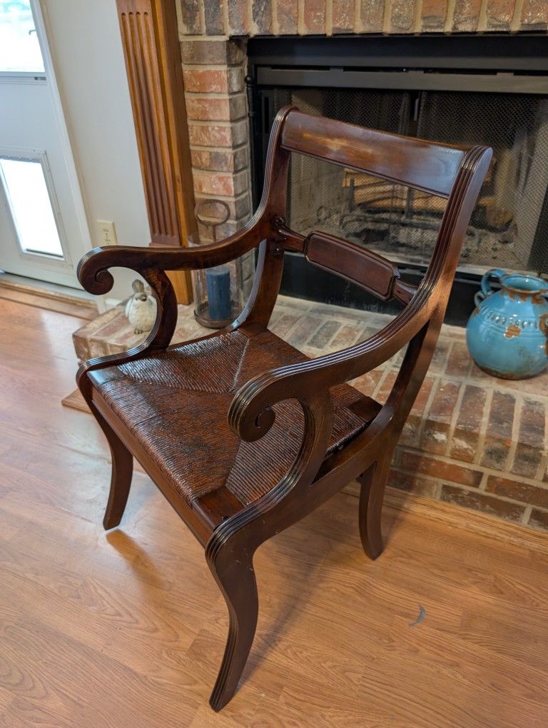 Antique Regency Mahogany Elbow Chair