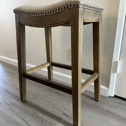 Backless Wood Counter Stool (2)