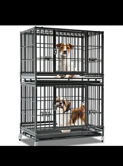 Two story dog kennel