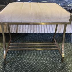 Beige & Gold VANITY STOOL for Sale 💛