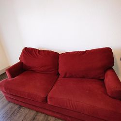 Red Couch & Yellow Chair