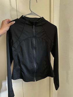 Gym zip up black jacket